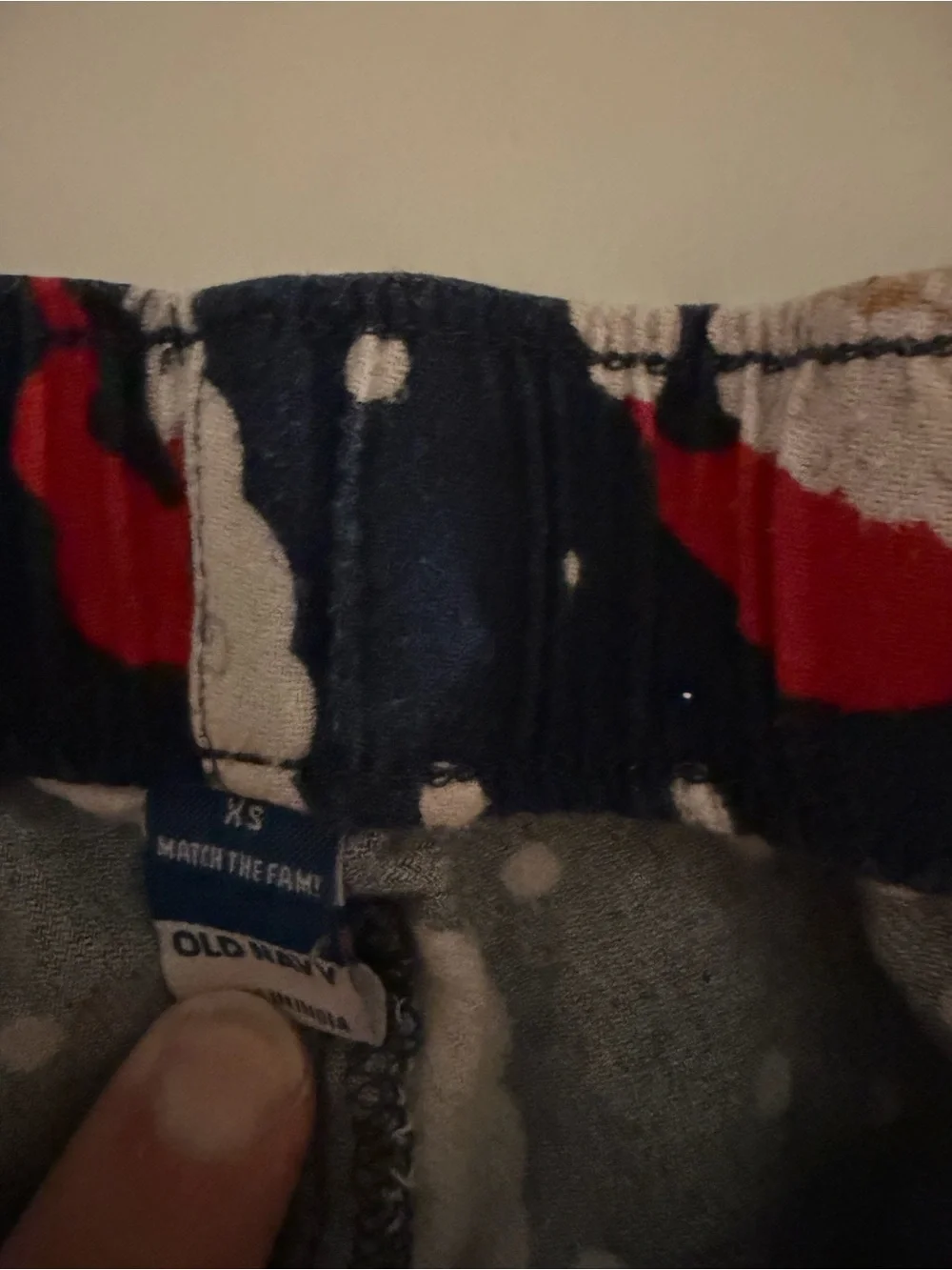 Women’s Navy Santa Print Pajama Set